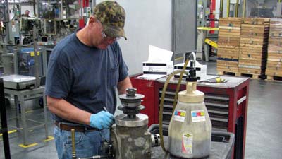 An example of an effective lockout/tagout procedure
